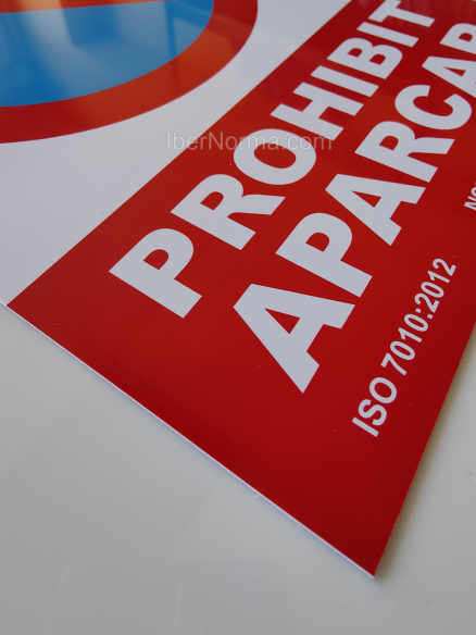 Senyal Prohibit aparcar (Català - Catalán) - PVC - NMZ (Normaluz)