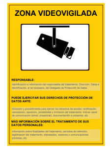 Señal Aluminio - Zona videovigilada - NMZ (Normaluz) 2