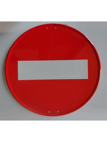 Señal R-101 Entrada prohibida - Acero termolacado - NMZ (Normaluz)