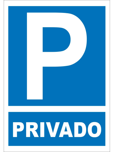 Señal de Parking Privado PVC Cartel de reserva de aparcamiento o estacionamiento