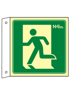 Señal en banderola Salida de Emergencia (Sólo Pictograma) - PVC - NMZ (Normaluz)