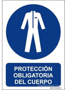 Señal Protección obligatoria del cuerpo - PVC - NMZ (Normaluz)