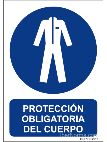 Señal Protección obligatoria del cuerpo - PVC - NMZ (Normaluz)