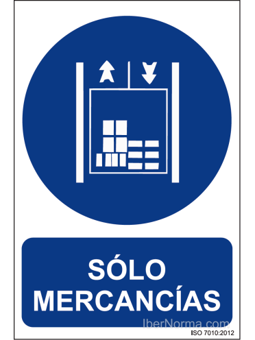 Señal Sólo mercancías - PVC - NMZ (Normaluz)