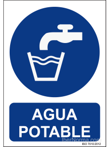 Señal Agua potable - PVC - NMZ (Normaluz)