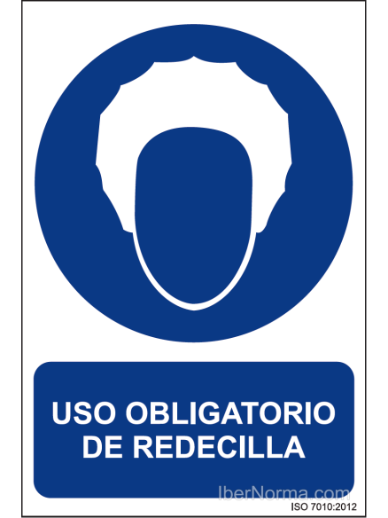 Señal Uso obligatorio de redecilla - PVC - NMZ (Normaluz)