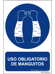 Señal Uso obligatorio de manguitos - PVC - NMZ (Normaluz)