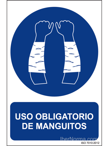 Señal Uso obligatorio de manguitos - PVC - NMZ (Normaluz)