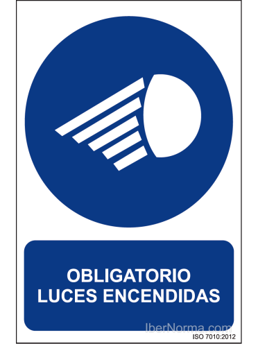 Señal Obligatorio luces encendidas - PVC - NMZ (Normaluz)