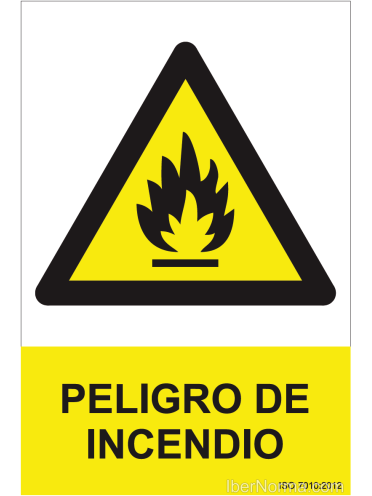 Señal Peligro de incendio - PVC - NMZ (Normaluz)