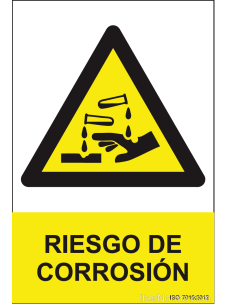 Señal Riesgo de corrosión - PVC - NMZ (Normaluz)