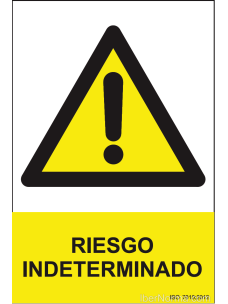 Señal Riesgo indeterminado - PVC - NMZ (Normaluz)