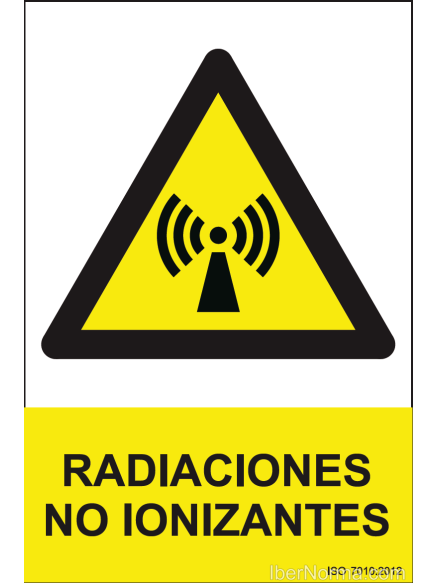 Señal Radiaciones no ionizantes - PVC - NMZ (Normaluz)