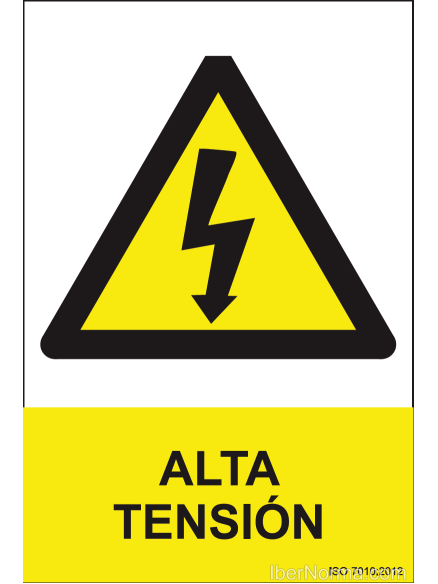 Señal Alta tensión - PVC - NMZ (Normaluz)