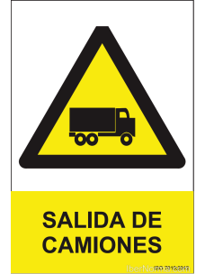 Señal Salida de camiones - PVC - NMZ (Normaluz)