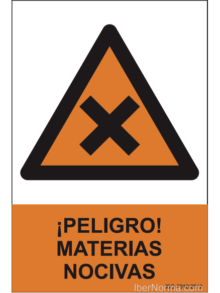 Señal ¡Peligro! Materias nocivas - PVC - NMZ (Normaluz)