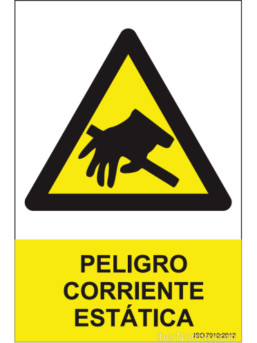 Señal Peligro Corriente estática - PVC - NMZ (Normaluz)