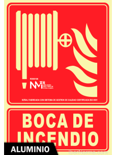 Señal Aluminio - Boca de Incendios - NMZ (Normaluz)