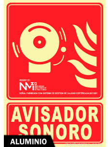 Señal Aluminio - Avisador sonoro - NMZ (Normaluz)