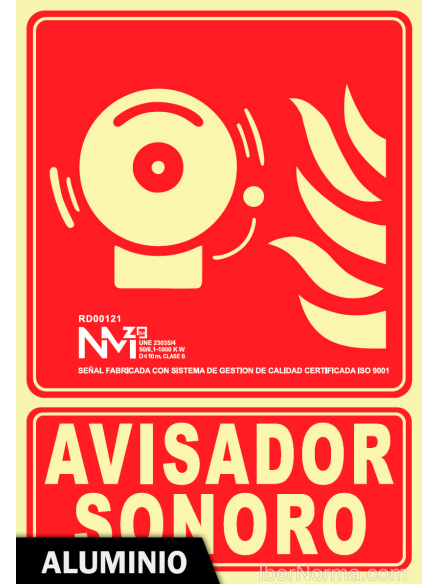 Señal Aluminio - Avisador sonoro - NMZ (Normaluz) Señal Aluminio - Avisador sonoro - NMZ (Normaluz)
