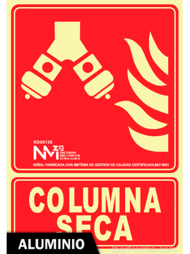Señal Aluminio - Columna Seca - NMZ (Normaluz)