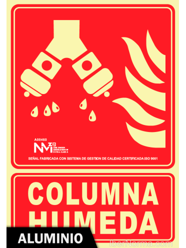 Señal Aluminio - Columna Húmeda - NMZ (Normaluz)