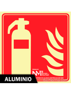 Señal Aluminio - Extintor (Sólo Pictograma) - NMZ (Normaluz)