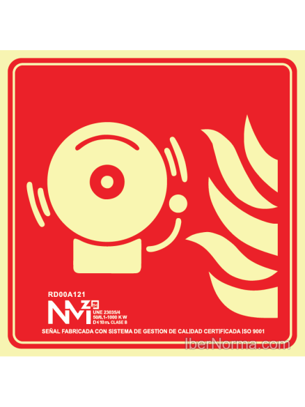 Señal Avisador Sonoro (Sólo Pictograma) - PVC - NMZ (Normaluz)
