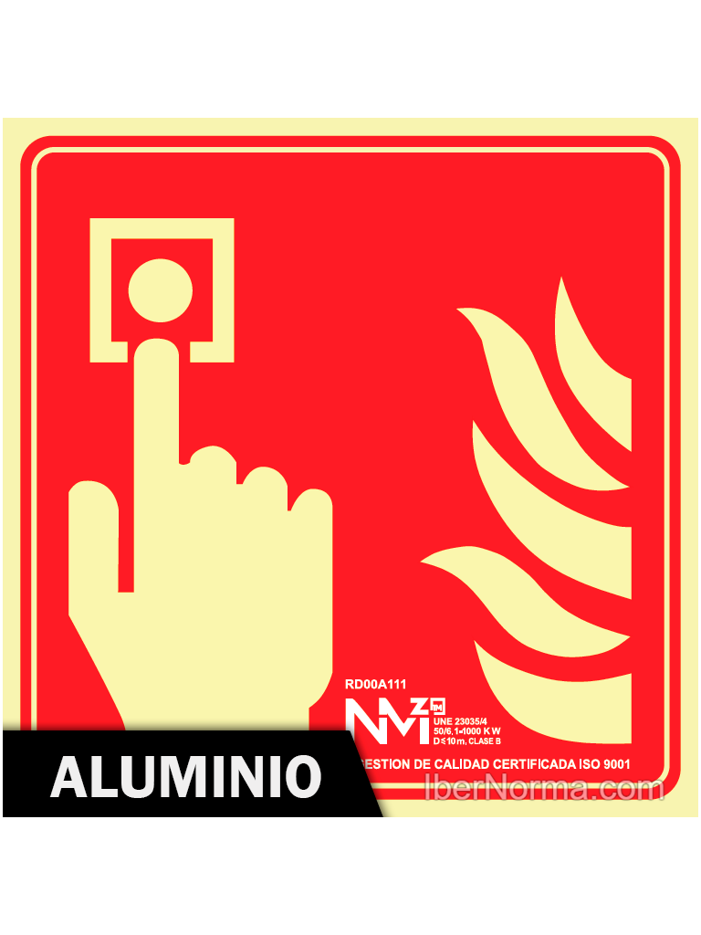Señal Aluminio - Salida / EXIT (Spanish - English) - NMZ (Normaluz)