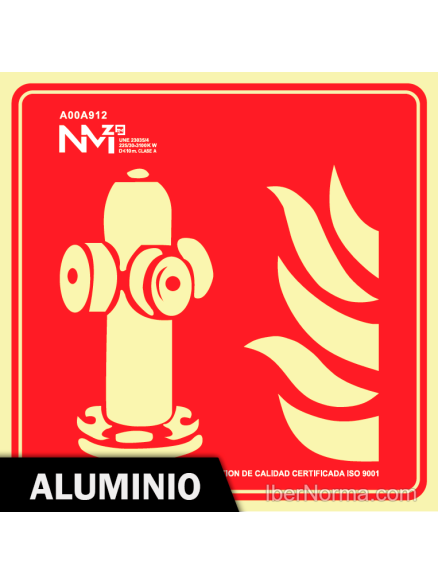 Señal Aluminio - Hidrante (Sólo Pictograma) - NMZ (Normaluz) Señal Aluminio - Hidrante (Sólo Pictograma) - NMZ (Normaluz)