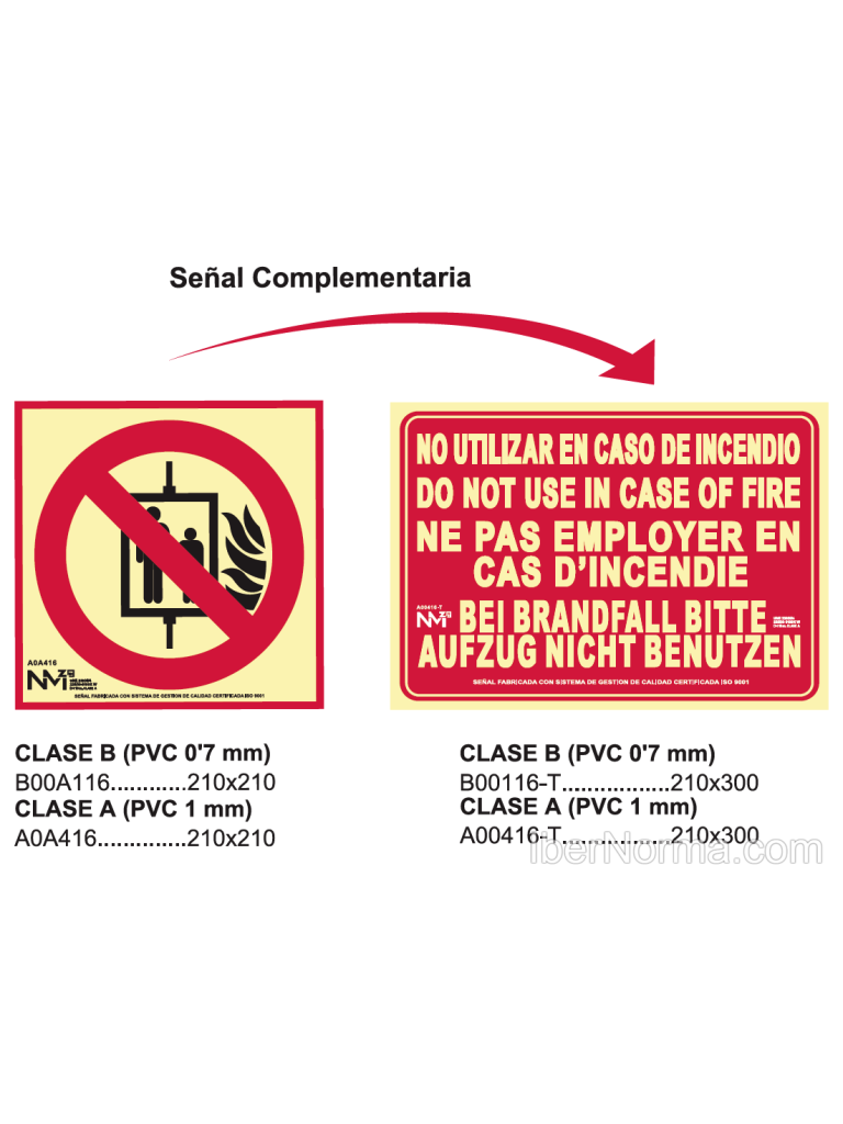 Señal Prohibido fumar (Sólo Pictograma) - PVC - NMZ (Normaluz)