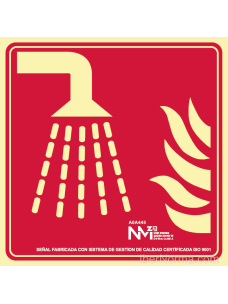 Señal Agua nebulizada (Sólo Pictograma) - PVC - NMZ (Normaluz)