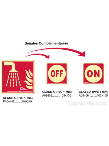 Señal Agua nebulizada (Sólo Pictograma) - PVC - NMZ (Normaluz)
