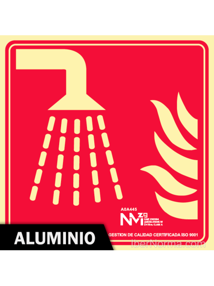 Señal Aluminio - Agua nebulizada (Sólo Pictograma) - NMZ (Normaluz) Señal Aluminio - Agua nebulizada (Sólo Pictograma) - NMZ (Normaluz)