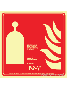 Señal Control inalámbrico de extinción (Sólo Pictograma) - PVC - NMZ (Normaluz)