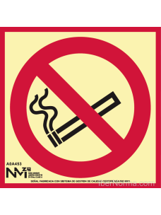 Señal Prohibido fumar (Sólo Pictograma) - PVC - NMZ (Normaluz)