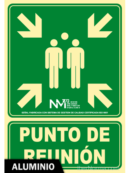 Señal Aluminio Punto de reunión - NMZ (Normaluz)
