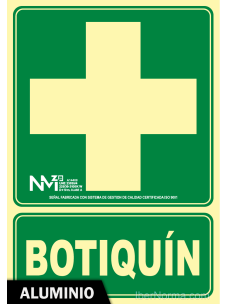 Señal Aluminio Botiquín - NMZ (Normaluz)