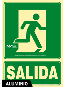 Señal Aluminio Salida (Hacia derecha) - NMZ (Normaluz)
