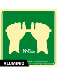 Señal Aluminio - Barra Antipánico (Sólo Pictograma) - NMZ (Normaluz)