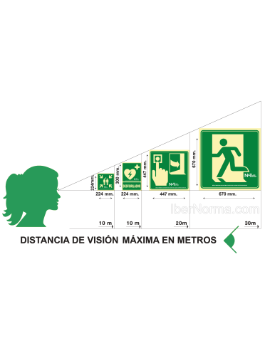Señal Aluminio -  Flecha Abajo (Sólo Pictograma) - NMZ (Normaluz)