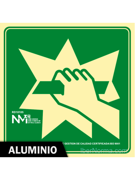 Señal Aluminio - Romper para Pasar (Sólo Pictograma) - NMZ (Normaluz) Señal Aluminio - Romper para Pasar (Sólo Pictograma) - NMZ (Normaluz)