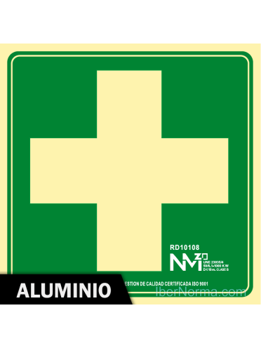 Señal Aluminio - Botiquín (Sólo Pictograma) - NMZ (Normaluz)