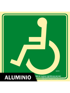 Señal Aluminio - SIA Silla de ruedas izquierda - NMZ (Normaluz)