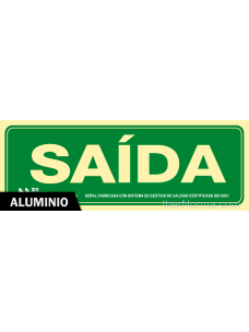 Señal Aluminio - Saída (Gallego - Galego) - NMZ (Normaluz)