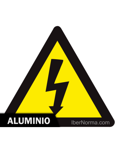 Señal Aluminio - Triangulo con Rayo (Eléctrico) - NMZ (Normaluz)
