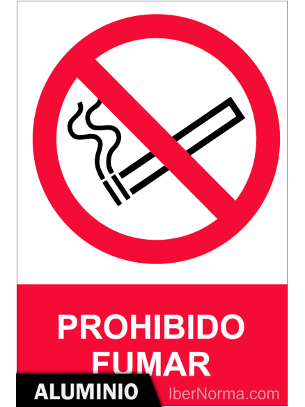 Señal Aluminio - Prohibido fumar - NMZ (Normaluz)