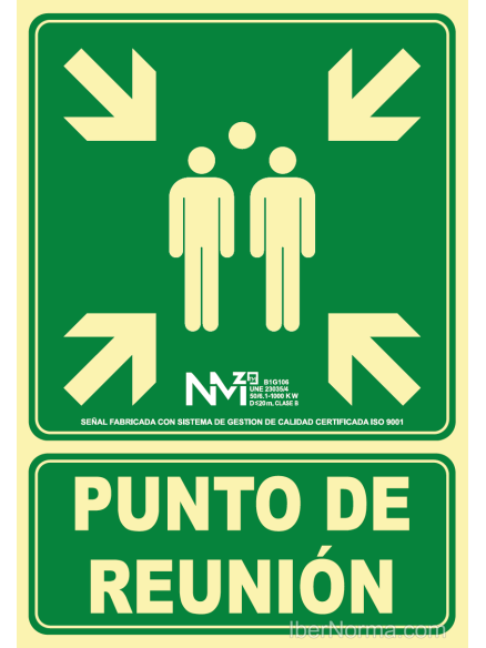Señal Punto de Reunión - PVC - NMZ (Normaluz)
