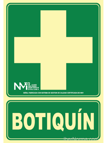 Señal Botiquín - PVC - NMZ (Normaluz)