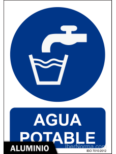 Señal Aluminio - Agua potable - NMZ (Normaluz)